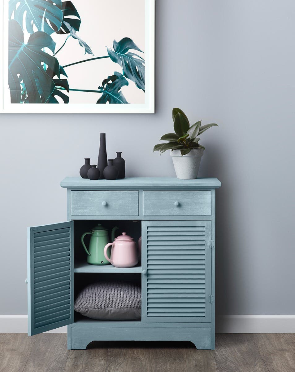 gray sideboard