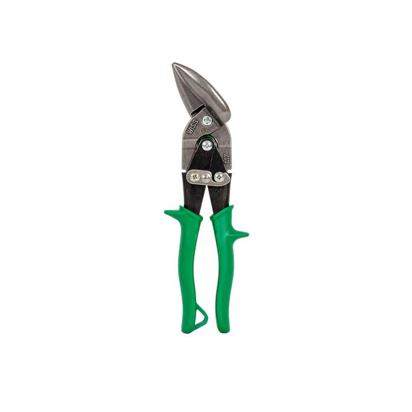Crescent Wiss Metalmaster 248mm Offset Aviation Snips with Green Grips M7RAU