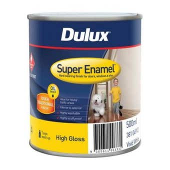Dulux Super Enamel High Gloss Vivid White 500ml