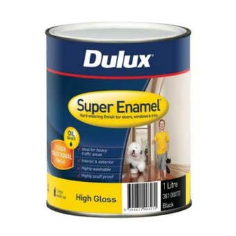 Dulux Super Enamel High Gloss Black 1L