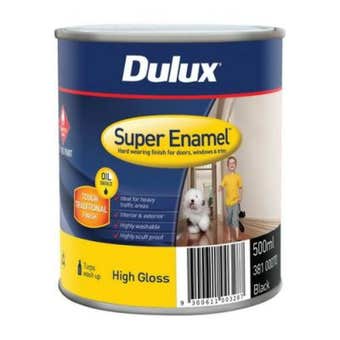 Dulux Super Enamel High Gloss Black 500ml