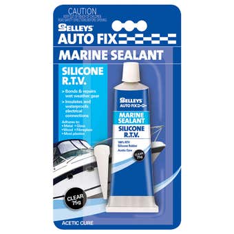 Selleys AutoFix Marine Silicone Clear Sealant 75g