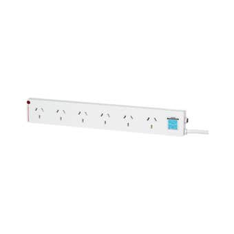 HPM Slim Powerboard 6 Outlet with Surge Protection