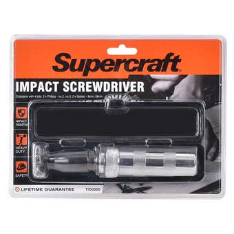 Supercraft Screwdriver Impact Set