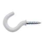 Zenith Cup Hook PVC White 2.2 x 15mm - 5 Pack