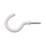 Zenith Cup Hook PVC White 3.3 x 38mm - 3 Pack