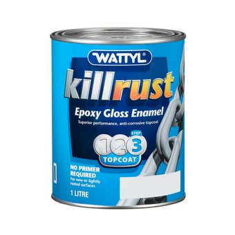 Wattyl Killrust Epoxy Gloss Enamel White 1L