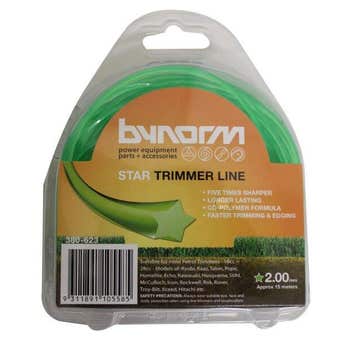 Bynorm Round Star Whipper Snipper Cord Green 2.0mm x 15m