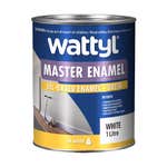 Wattyl Master Enamel Satin White Base 1L