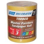 Norton Painters Sandpaper Roll P80 Grit 115mm x 10m