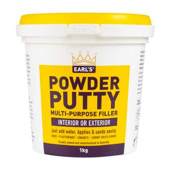 Earl's Powder Putty Multi Purpose Filler White 1Kg