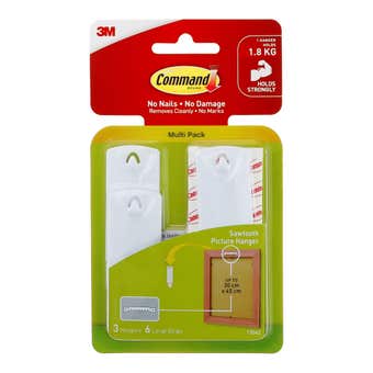 Command Sawtooth Picture Hangers - 3 Pack