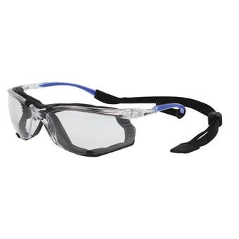 Safety Specs with Strap Clear