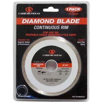 Carborundum Continuous Rim Diamond Blade 115 x 22/20mm