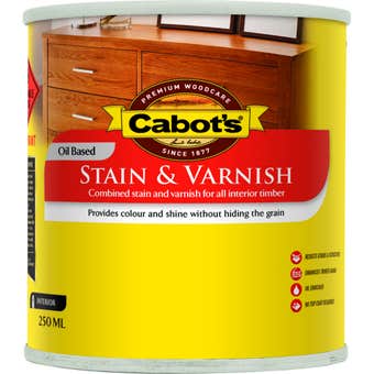 Cabot's Stain & Varnish Oil Based Gloss Walnut 250mL