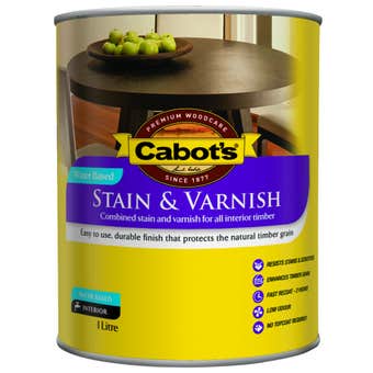 Cabot's Stain & Varnish Water Based Gloss Maple 1L