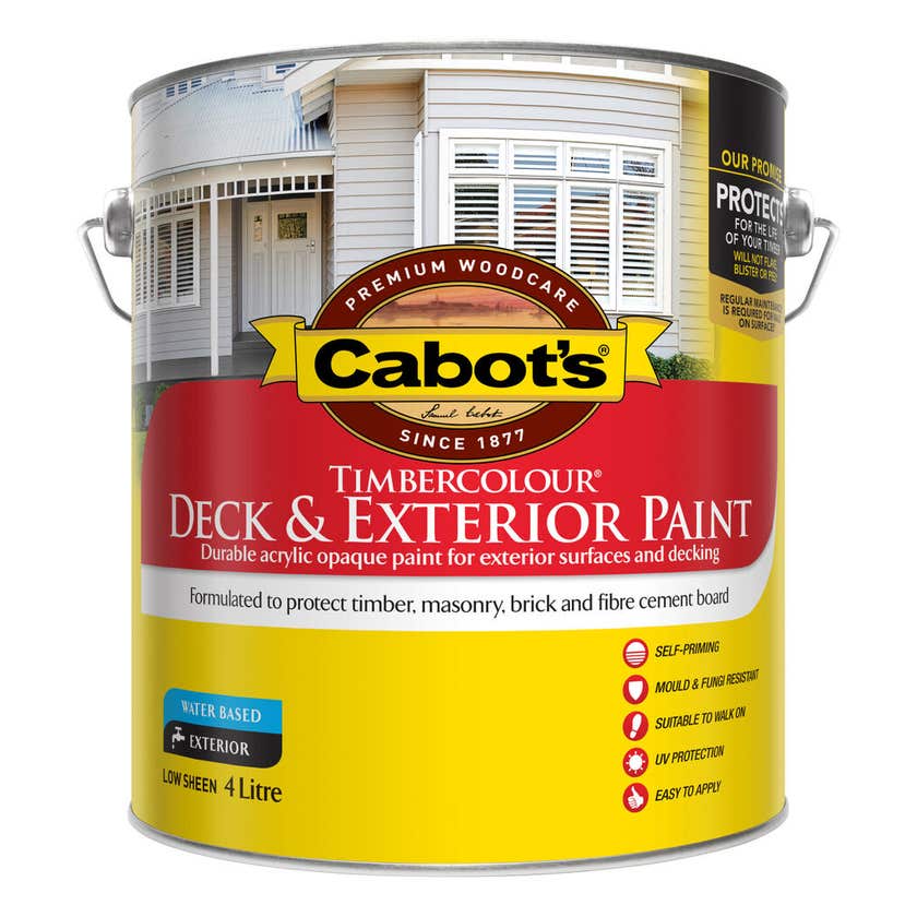 Cabot's Timbercolour Deck & Exterior Paint Ultra Deep Base 4L