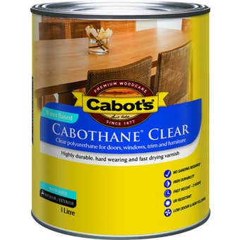 Cabot's Cabothane Water Based Matt Clear 1L