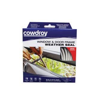 Cowdroy Window and Door Frame Weather Seal White 6 - 9mm x 5m