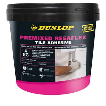 Dunlop Premixed Resaflex Tile Adhesive 4Kg