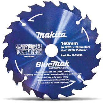 Makita Bluemak TCT Circular Saw Blade 20T 160mm