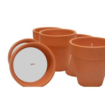 Waxworks Citronella Candle Pot Terracotta - 3 Pack