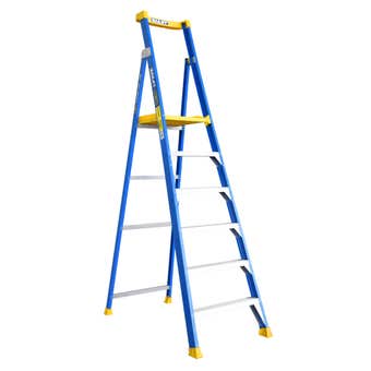 Bailey P150 Fibreglass Platform Ladder 150kg Industrial 6 Step