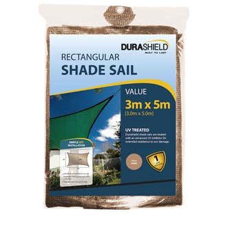 Durashield Shade Sail Value Sand 3 x 5m