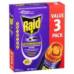 Raid Pest Exterminator Bug & Insect Bomb 160g - 3 Pack