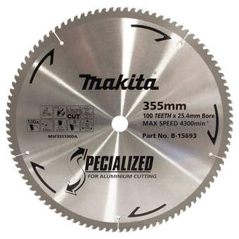 Makita Specialized TCT Saw Blade Aluminium Cutting 100T 355 x 25.4mm