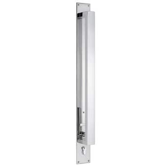 Gainsborough Trilock Omni Pull Handle Entrance Set Double Cylinder Polished Stainless 600mm