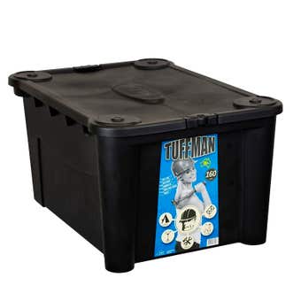 Tuffman Plastic Storage Box With Lid 160L