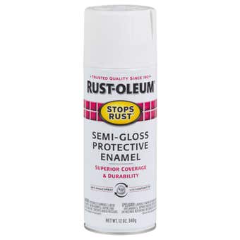 Rust-Oleum Stops Rust Semi Gloss White 340gm