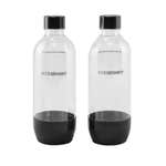SodaStream Black Twin Pack Bottle 1L