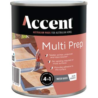 Accent Acrylic Multi Prep Water Based White 500mL
