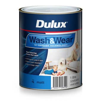 Dulux Wash And Wear Interior Matt Vivid White 1L