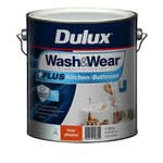 Dulux Wash & Wear +Plus Kitchen & Bathroom Low Sheen Vivid White 4L