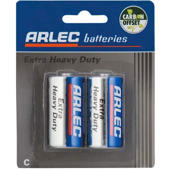 Arlec Extra Heavy Duty Battery - 2 x C