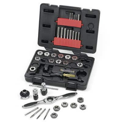 Gearwrench Metric Ratcheting Tap and Die Set - 42 Piece