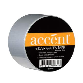Accent Gaffa Tape Silver 48mm x 10m