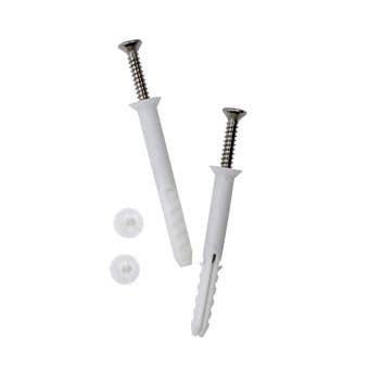 FIX-A-LOO Concrete Floor Pan Screw & Sleeve Stainless Steel 12G x 63mm - 12 Pack