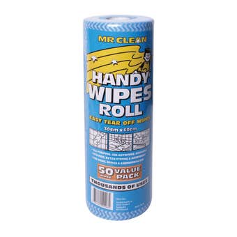 Mr Clean Handy Wipes Roll - 50 Sheets