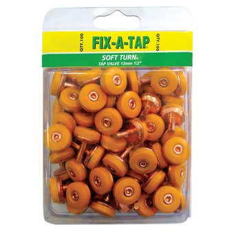 FIX-A-TAP Soft Turn Tap Valve 13mm - 100 Pack