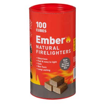 Ember Wooden Firelighters Tube 100 pack
