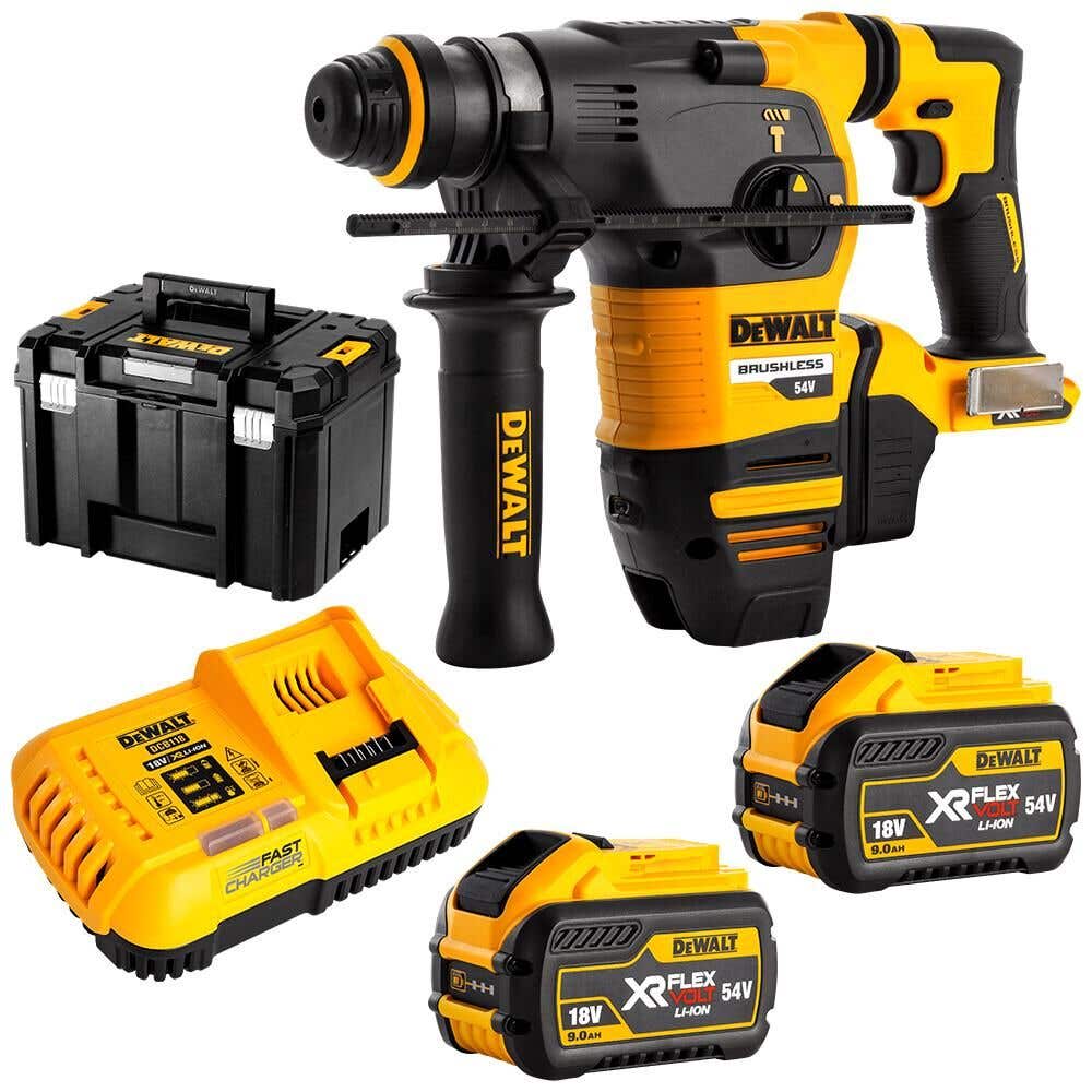 DEWALT Cordless Brushless SDS Plus Rotary Hammer Combo Kit DCH333X2 XE