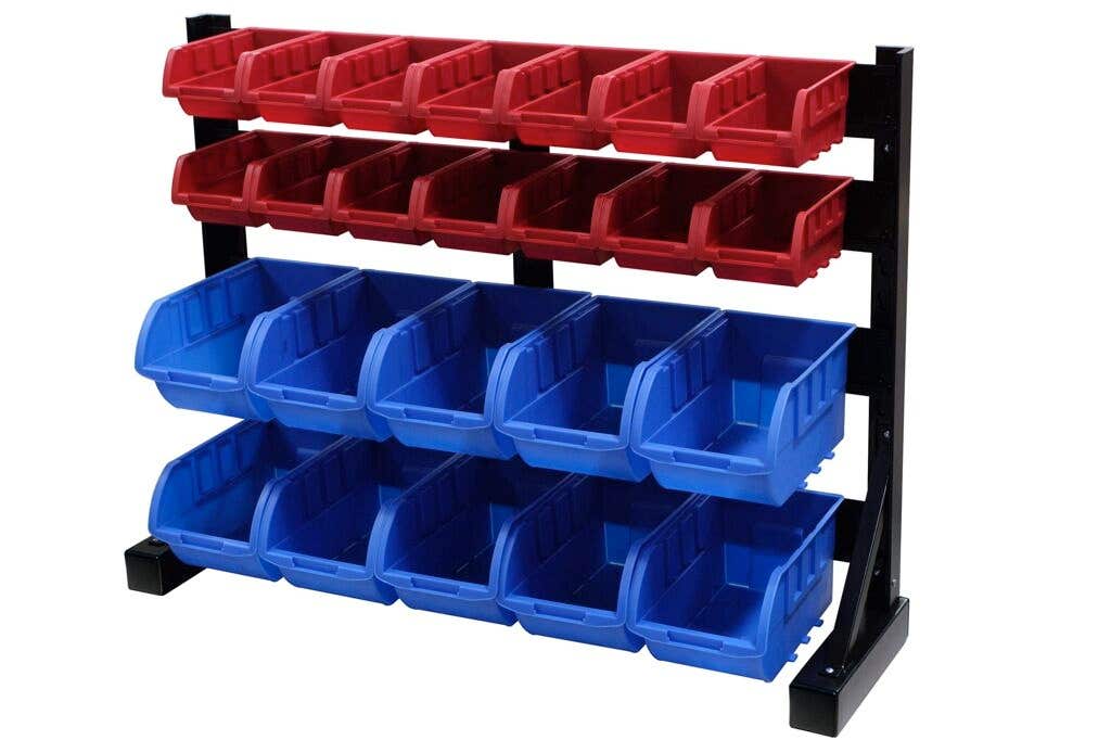 Storage bin rack 2025