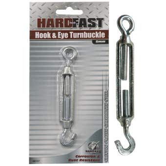 Hardfast Hook & Eye Turnbuckle Galvanised 6mm