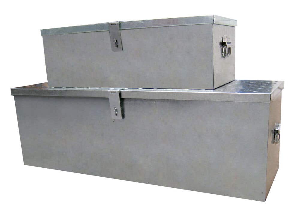 Galvanised tool box sale