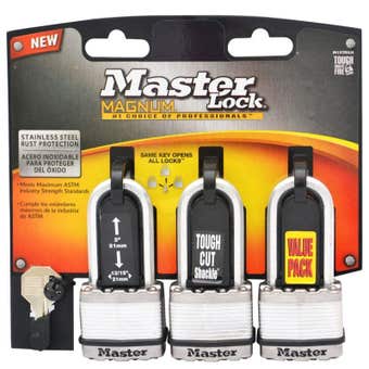 Master Lock Magnum Laminated Padlock 45mm - 3 Pack