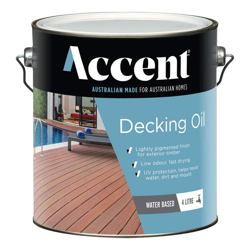 Accent Water Based Decking Oil Merbau 4L